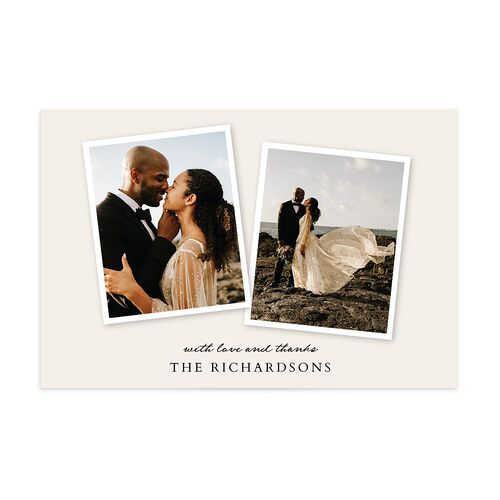 Captured Memories Photo Thank You Postcards Linen
