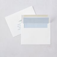 Watercolor Crest Wedding Invitations Cornflower Signature Blank No Standard