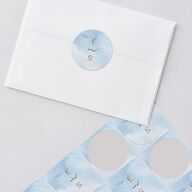 Western Barn Wedding Stickers Red Clay Circle