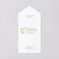 Vintage French Botanical All-in-One Wedding Invitations Meadow Signature Light Both Recipient and Return Addresses No