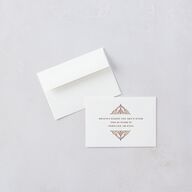 Indian Painted Henna Wedding Response Cards Chestnut Signature Standard