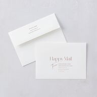 Happy Tears Bridal Shower Invitations Shell Pink Signature Blank Standard