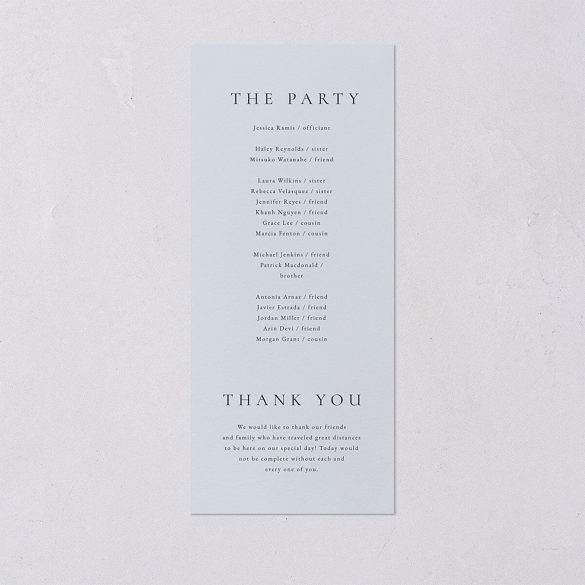 Minimal Rings Wedding Programs Gold Navy Signature