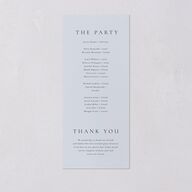 Minimal Rings Wedding Programs Gold Navy Signature