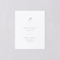Dainty Monogram Save the Date Petite Cards Moon Rock Signature smooth Blank No Standard