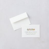 Mushroom Magic Wedding Response Cards Mauve Signature Standard