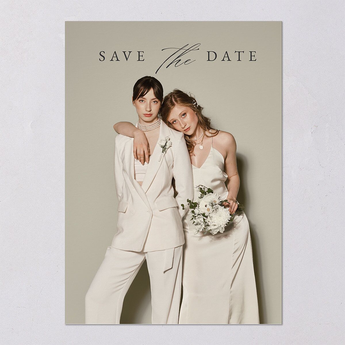 Illustrated Vines Save The Date Cards — view 11