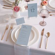 On This Day Menus Gold Midnight Navy Signature