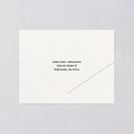 Cinematic Love Story All-in-One Wedding Invitations Pure White Signature Light Both Recipient and Return Addresses No