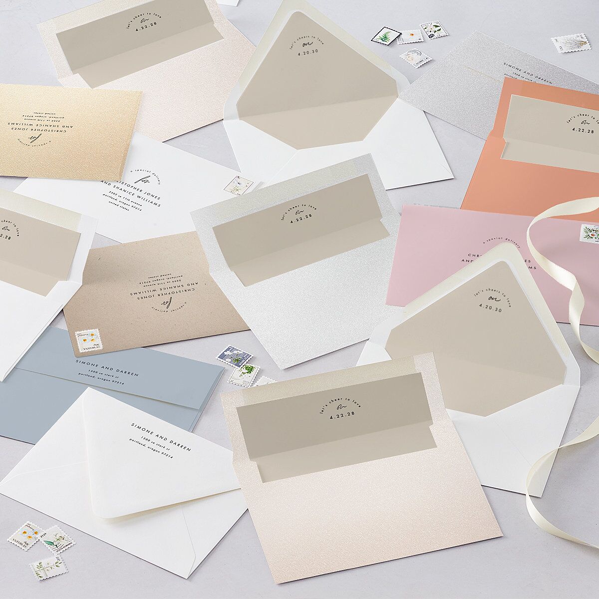 Arched Photo Wedding Invitations Sand Signature Blank No Standard