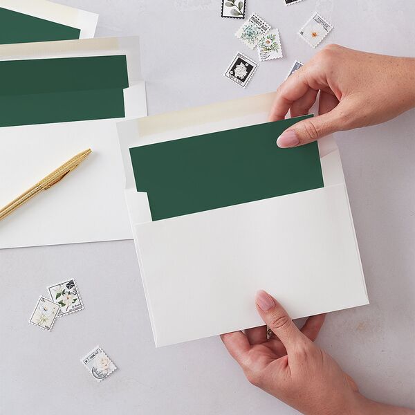 Corner Greeting Envelope Liners Deep Lake Standard