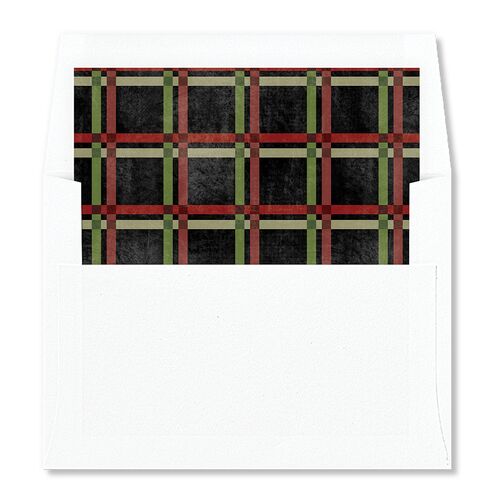 Plaid Frame Envelope Liners Rust Standard