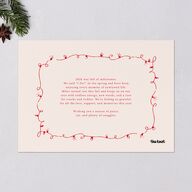 Whimsical Holiday Handwritten Holiday Cards Ruby Signature Blank Portrait  Standard