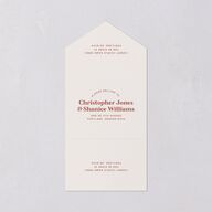 Custom Pet Portrait All-in-One Wedding Invitations Desert Rose Signature Light Both Recipient and Return Addresses