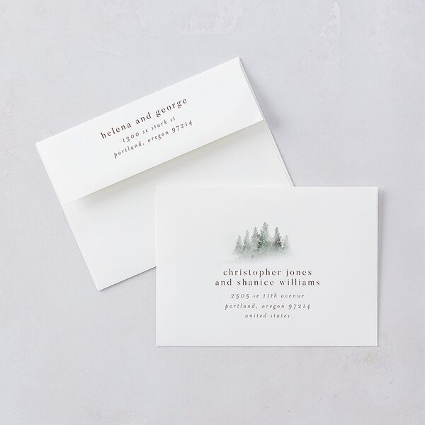 Mountain Mist Wedding Invitations Fawn Signature Blank No Standard