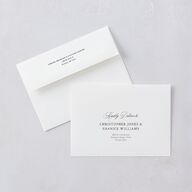Your Own Classic Italian Venue Wedding Invitation Envelopes White Pure White Both Recipient and Return Addresses Standard Signature