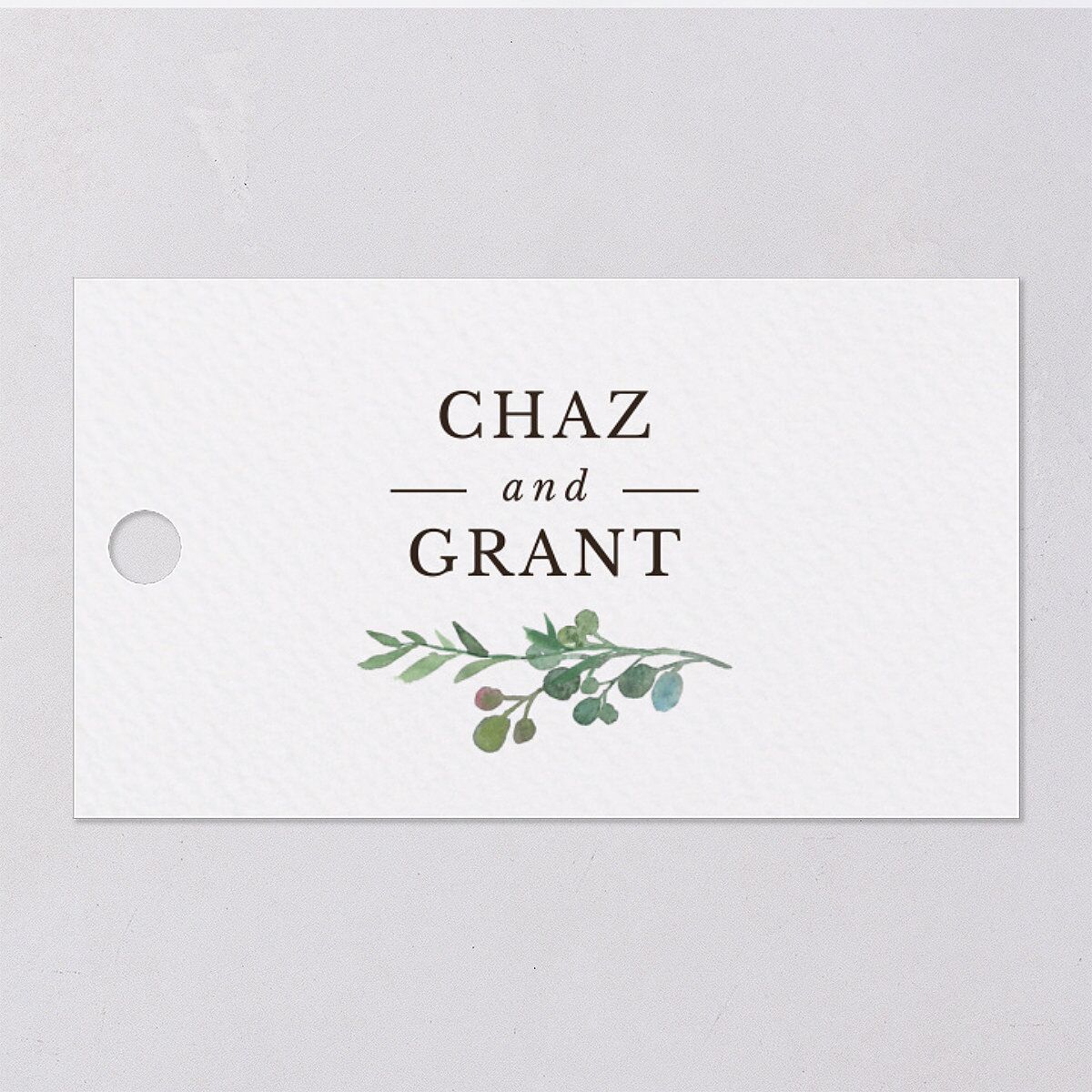 Leafy Hoops Favor Gift Tags — view 7