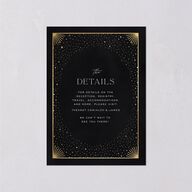 Written In The Stars Wedding Event Detail Cards Gold Midnight Signature Standard