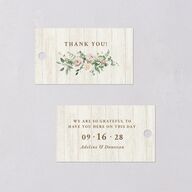 Farmhouse Lights Favor Gift Tags Walnut Signature