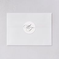 Romantic Lace Wedding Stickers Pure White Circle