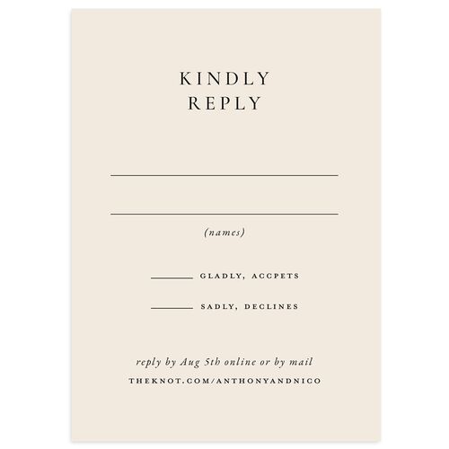 Elegant Photo Monogram Wedding Response Cards Midnight Signature Standard
