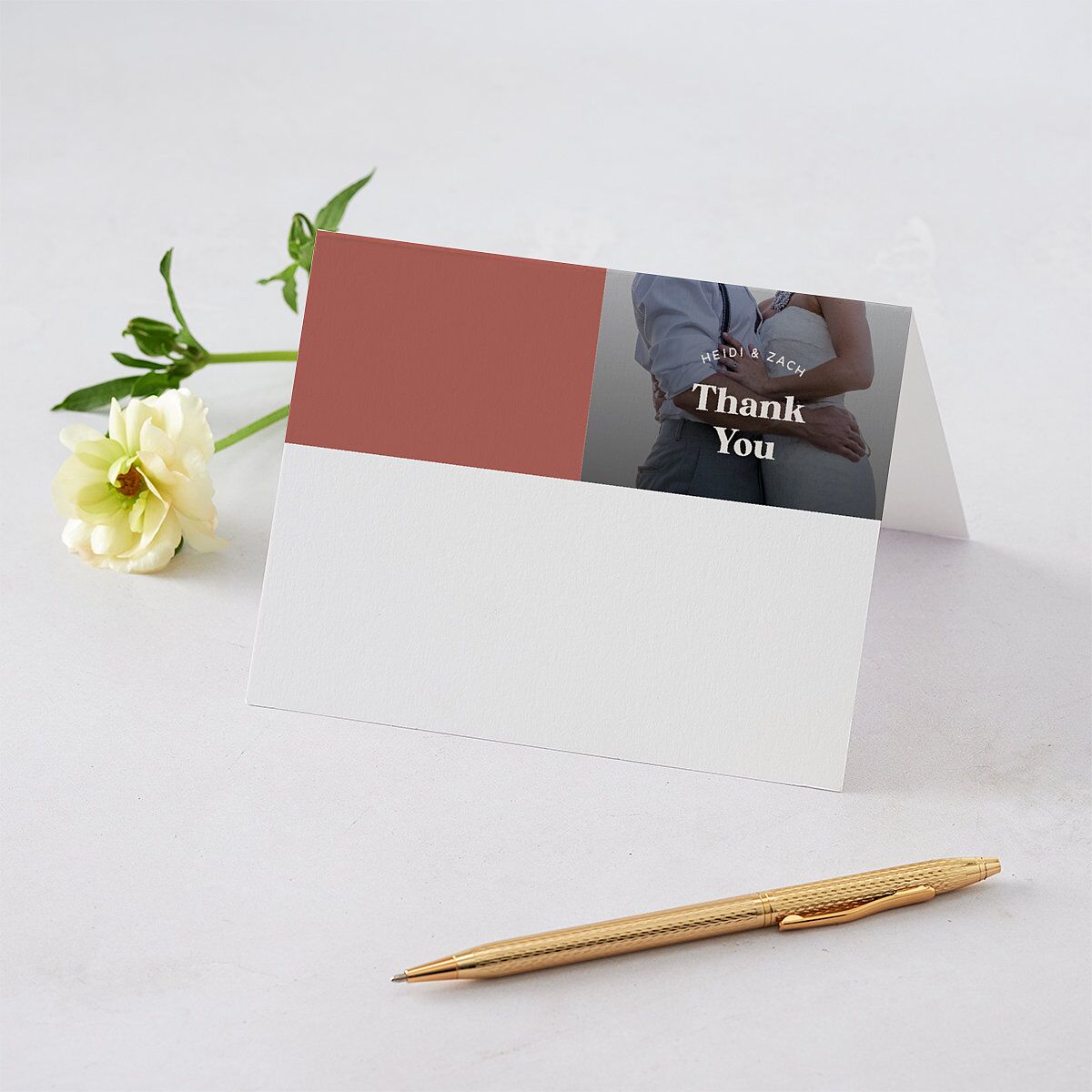 Custom Pet Portrait Thank You Cards — view 1
