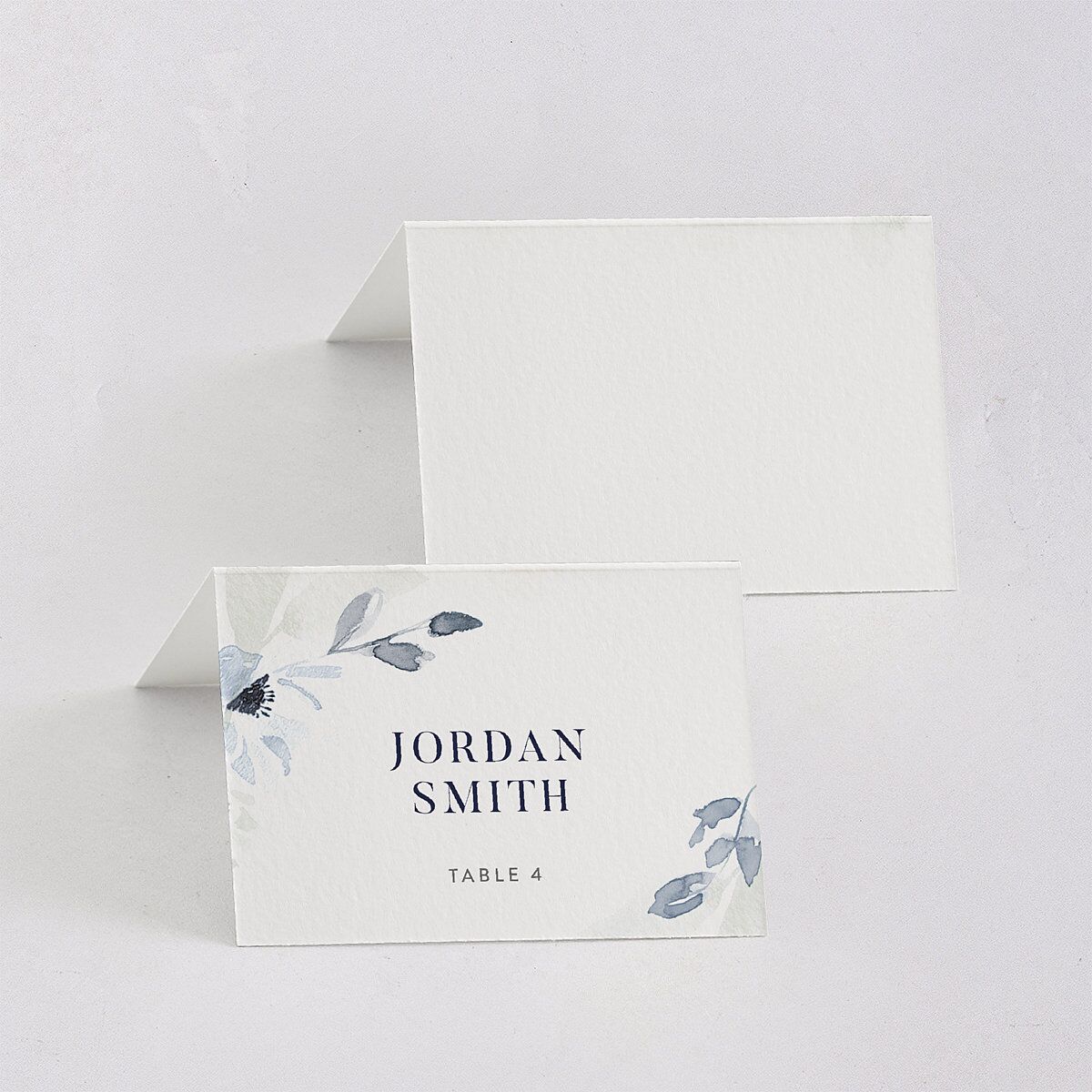 Shades of Blue Place Cards Ocean Signature