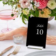 Vertical Names Table Numbers Licorice Signature