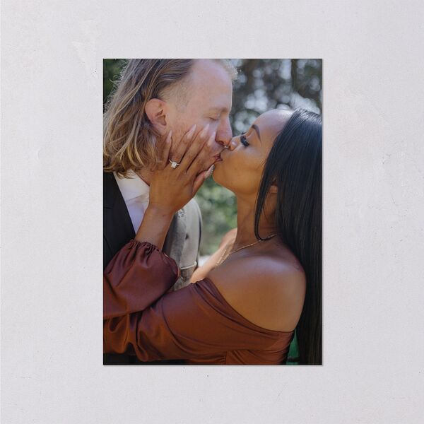 Classic Romantic Photo Wedding Enclosure Cards Licorice Signature Standard