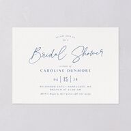 Coastal Love Bridal Shower Invitations Cruise Signature Blank Standard
