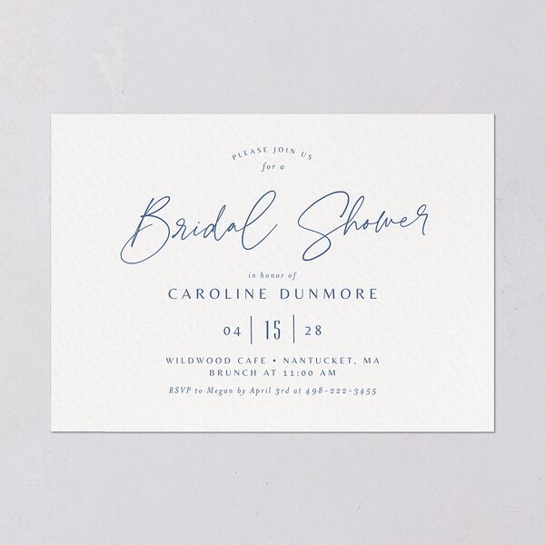 Coastal Love Bridal Shower Invitations Cruise Signature Blank Standard