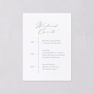 Antique Victorian Botanical Wedding Event Detail Cards Dusty Blue Signature Standard