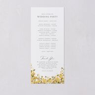 Delphinium Crest Wedding Programs Daffodil Signature