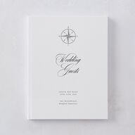 Formal Nautical Wedding Guest Book Midnight