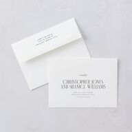 Metropolitan Wedding Invitations Gold Pure White Signature Blank No Standard