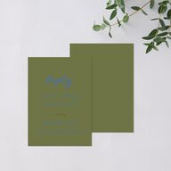 Dainty Bow URL RSVP Cards Peridot Signature Standard