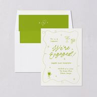 Whimsical Dancing Cocktails Engagement Party Envelope Liners Pear Standard
