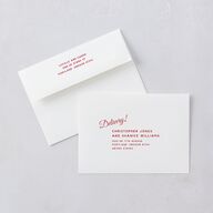 Vintage Heart Locket Bridal Shower Invitations Crimson Signature Blank Standard