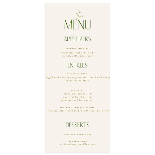 Hawaiian Tropical Monstera Frame Menus Scottish Green Signature