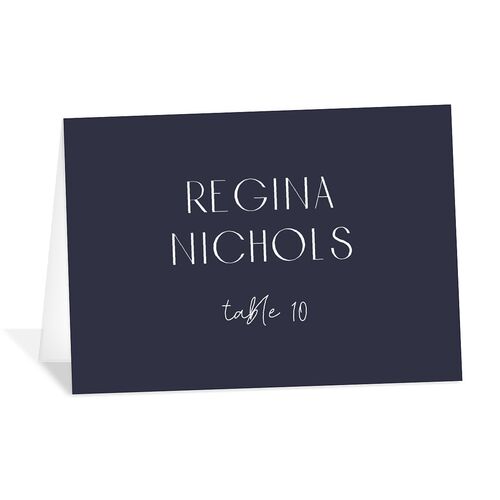 Love is Love Place Cards Dark Navy Signature