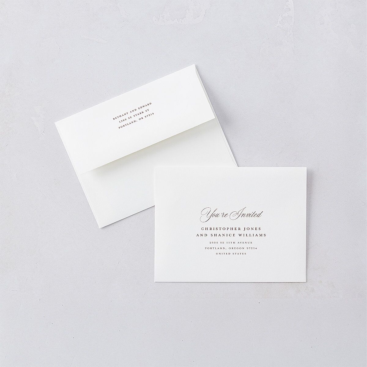 Vintage Oval Monogram Save the Date Petite Cards Merlot Signature smooth Blank No Standard