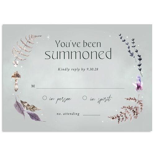 Crystal Forest Wedding Response Cards Hunter Green Signature Standard