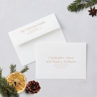 Home for the Holidays Holiday Cards Chestnut Signature Blank Standard Landscape
