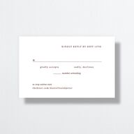 Photo Vow All-in-One Wedding Invitations Burgundy Signature Light Both Recipient and Return Addresses No