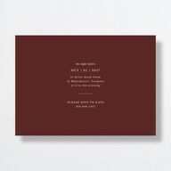 Photo Vow Rehearsal Dinner Invitations Burgundy Signature Standard