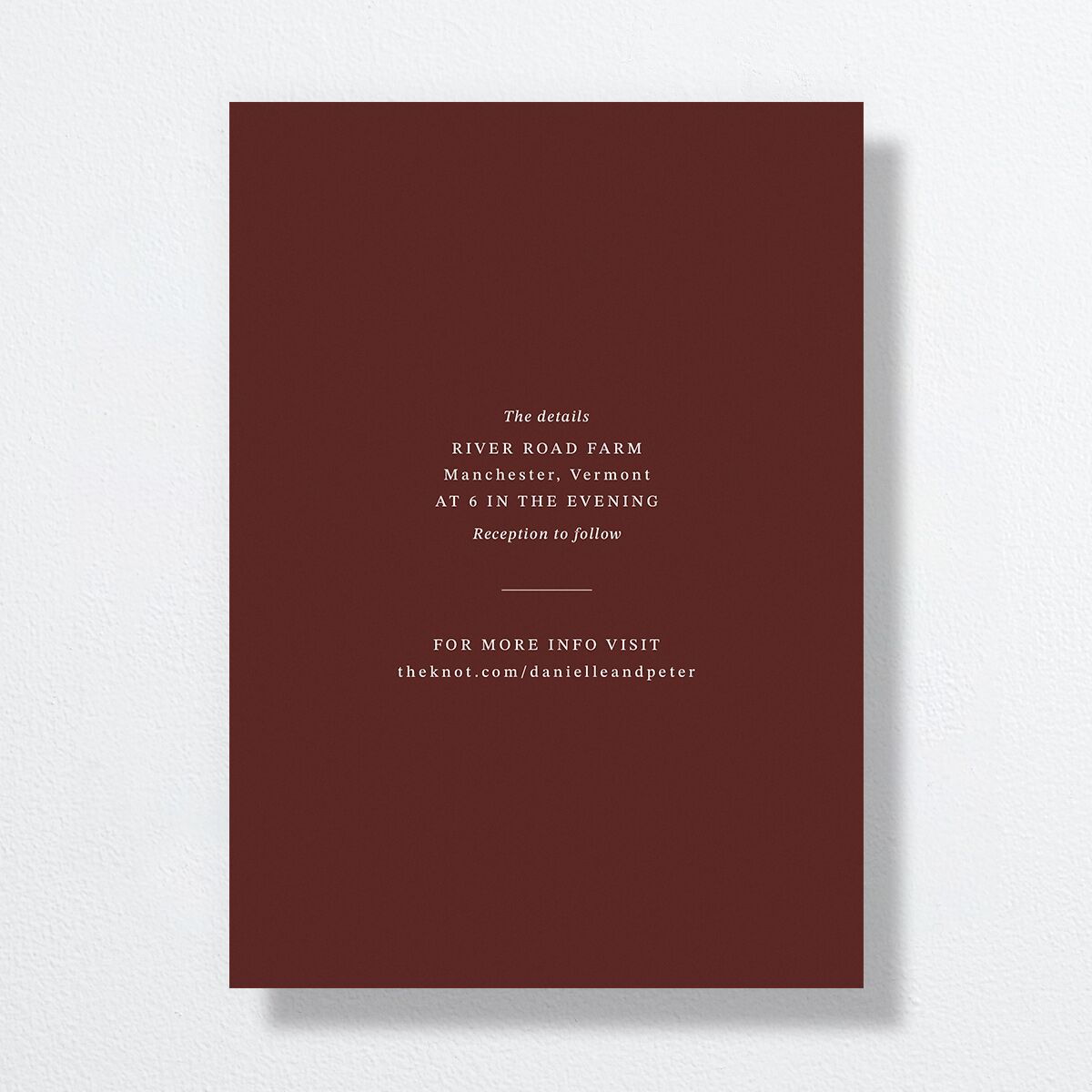 Photo Vow Wedding Invitations Burgundy Signature No Standard
