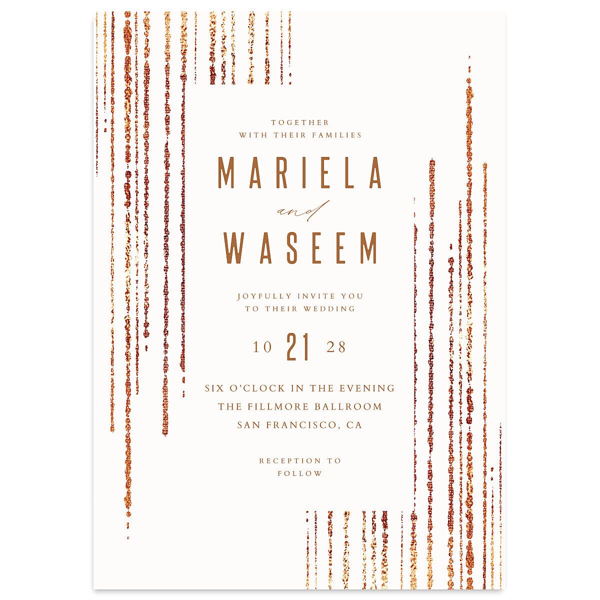 Classic Cascade Wedding Invitations