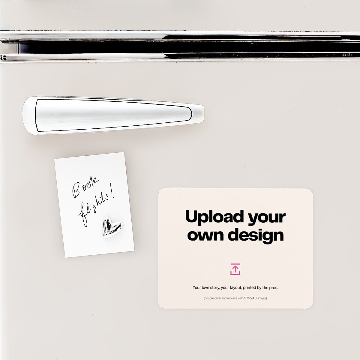 Upload Your Own Design Landscape Save The Date Magnets Pure White Magnet Paper