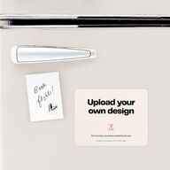 Upload Your Own Design Landscape Save The Date Magnets Pure White Magnet Paper