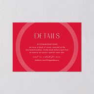 Lucky Circle Wedding Enclosure Cards True Red Signature